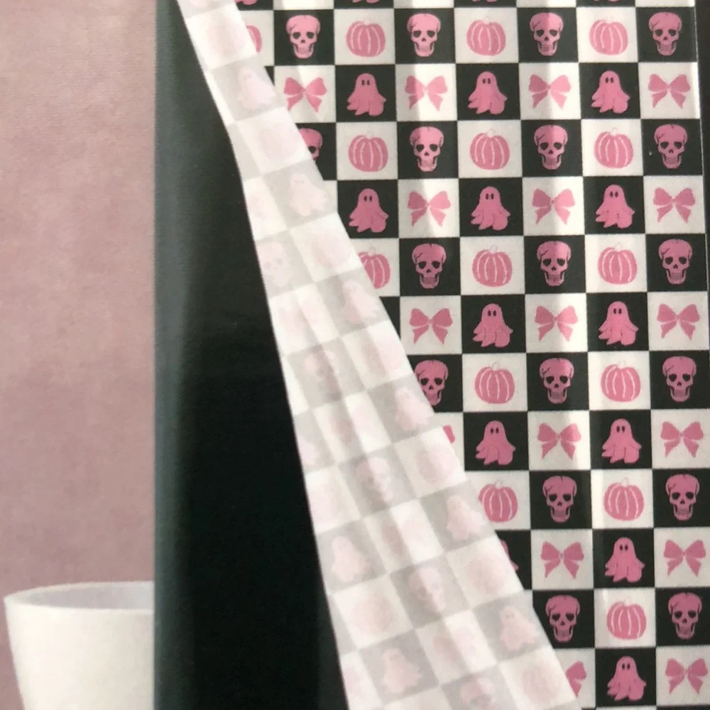 Betsey Johnson Halloween Ghost Print Shower Curtain Set